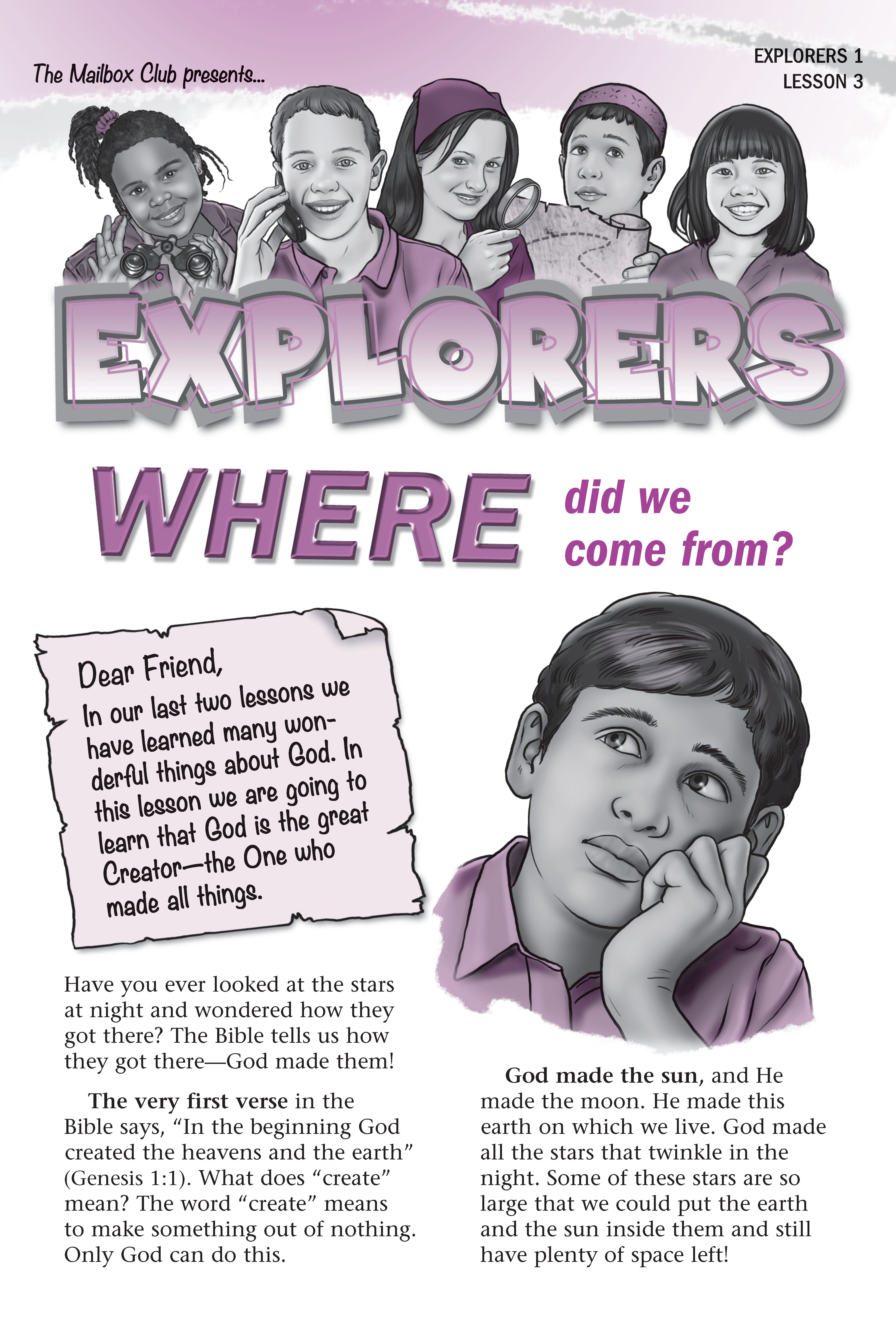 Lesson 3 - Where Did We Come From?