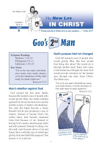 Lessons 6 & 7 - God's 2nd Man - The New Birth