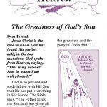 Lessons 9 & 10 - The Greatness of God's Son - God's GREAT Salvation