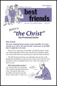 Lesson 1 - Jesus is "the Christ" the Promised Savior
