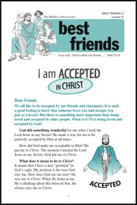 Lesson 5 - I am Accepted in Christ