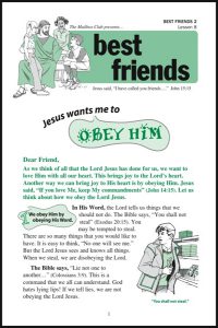 Lesson 8 - Jesus wants me to Obey Him