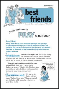 Lesson 9 - Jesus wants me to Pray to the Father