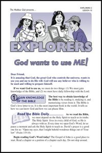 Lesson 10 - God Wants to Use Me!