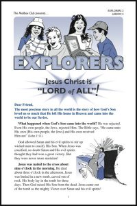 Lesson 2 - Jesus Christ is "Lord of All!