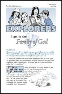 Lesson 4 - I am in the Family of God