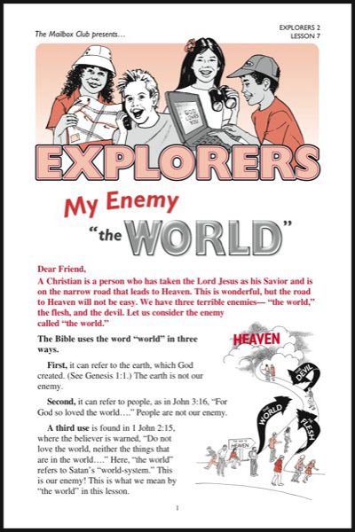 Lesson 7 - My Enemy - the World