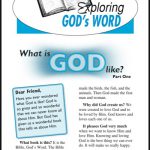 Lessons 1 & 2 - What is God Like? (Part 1) - What is God Like? (Part 2)