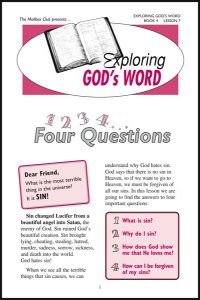 Lessons 7 & 8 - Four Questions - I can become a Child of God!