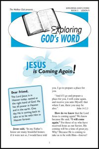 Lessons 9 & 10 - Jesus is Coming Again! - 4 Things God Wants Me to Know