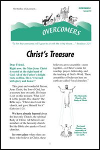 Lesson 12 - Christ's Treasure