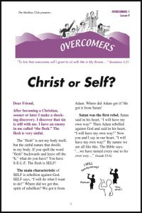 Lesson 9 - Christ or Self?
