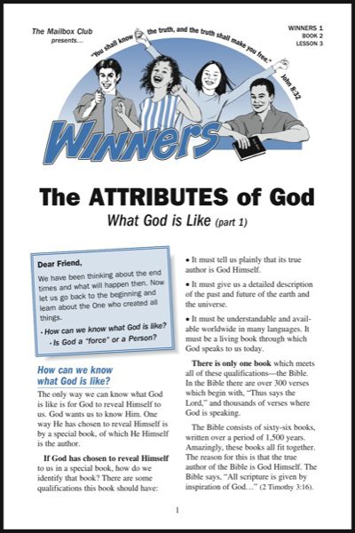 Lessons 3 & 4 - The Attributes of God (Part 1) - The Attributes of God (Part 2)