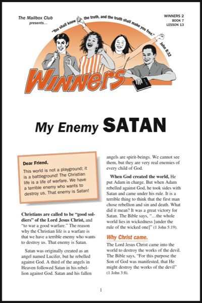 Lessons 13 & 14 - My Enemy - Satan - Consecration