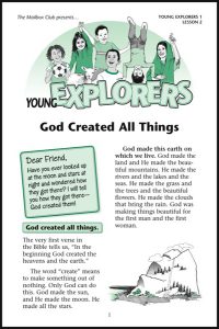 Lesson 2 - God Created All Things