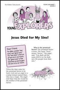 Lesson 4 - Jesus Died for My Sins!