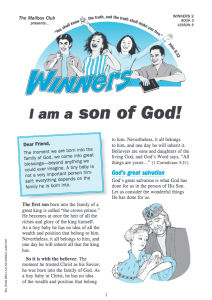 Lessons 5 & 6 - I am a son of God! - I have everything IN CHRIST!